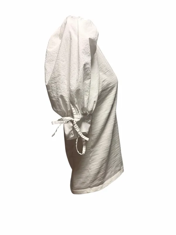Nation LTD Ladies White Puff Sleeve Blouse Size Small - Image 4