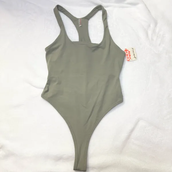Free People Never Better Bodysuit - SAGE STONE - Size X-Small - NWT - Image 2