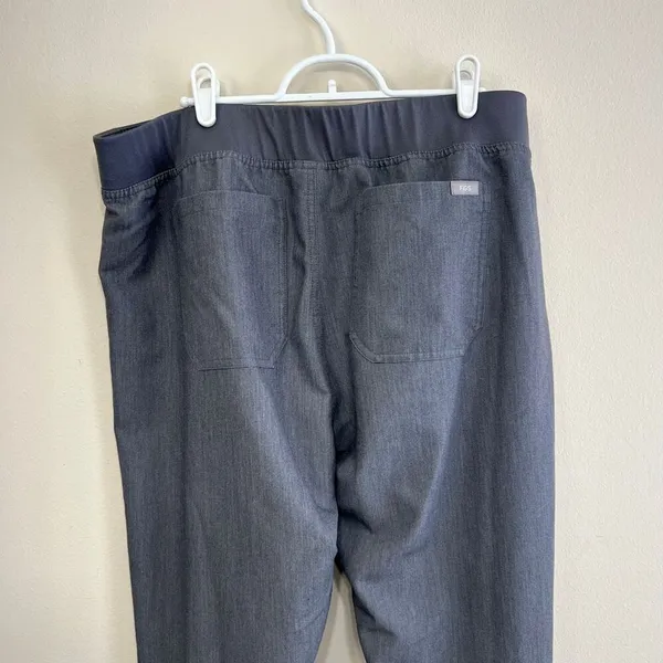 Figs High Waisted Livingston Basic Scrub Pants Gray XL Women - Image 4