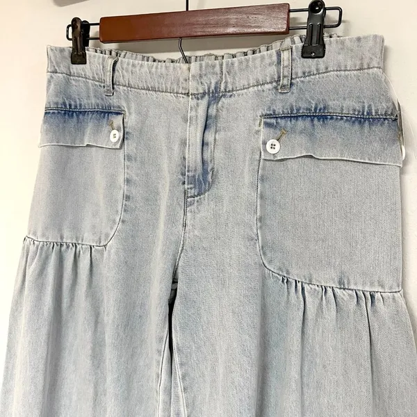 *NEW* BiBi Balloon Jeans Blue Size L - Image 5