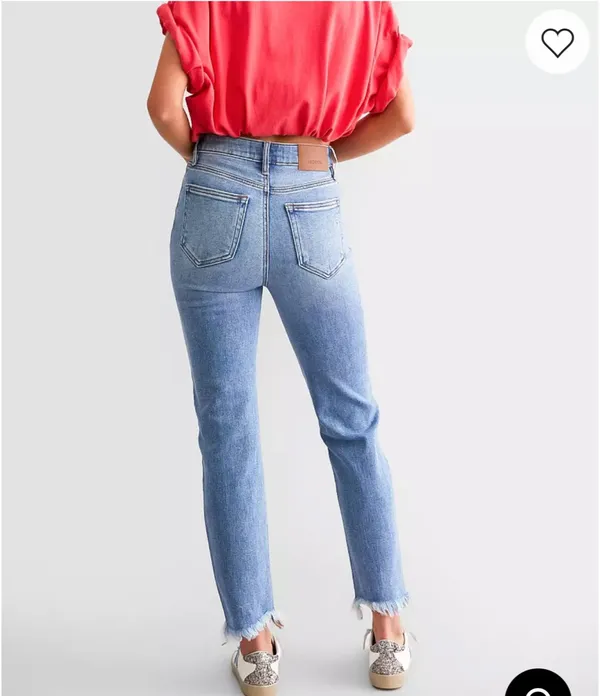 HIDDEN cropped straight jean Blue Size 24 - Image 3