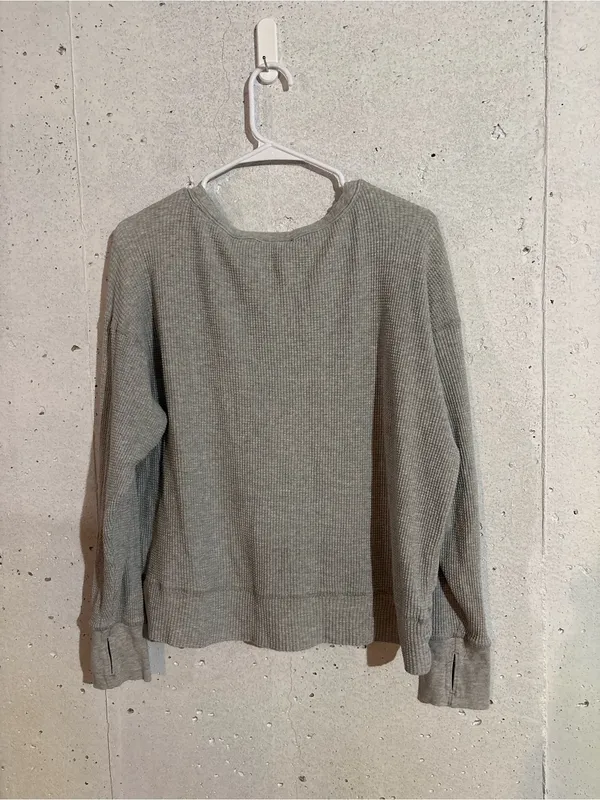 Offline By Aerie Wow! Waffle Oversized T-Shirt | Size: XS - Image 2