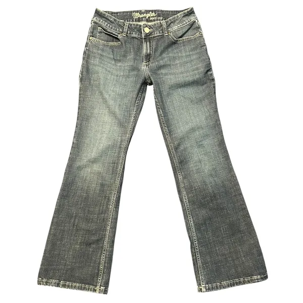 Wrangler Bootcut Jeans Womens 7x30 Dark Wash Stretch Denim 1009MWZDO - Image 5