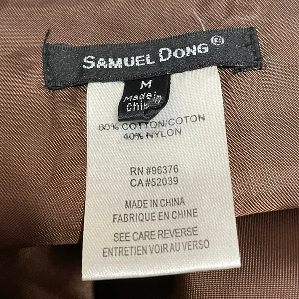 Samuel Dong Women's Brown Mid Waist Ruffle Asymmetric Tiered Midi Skirt Size M - Image 4