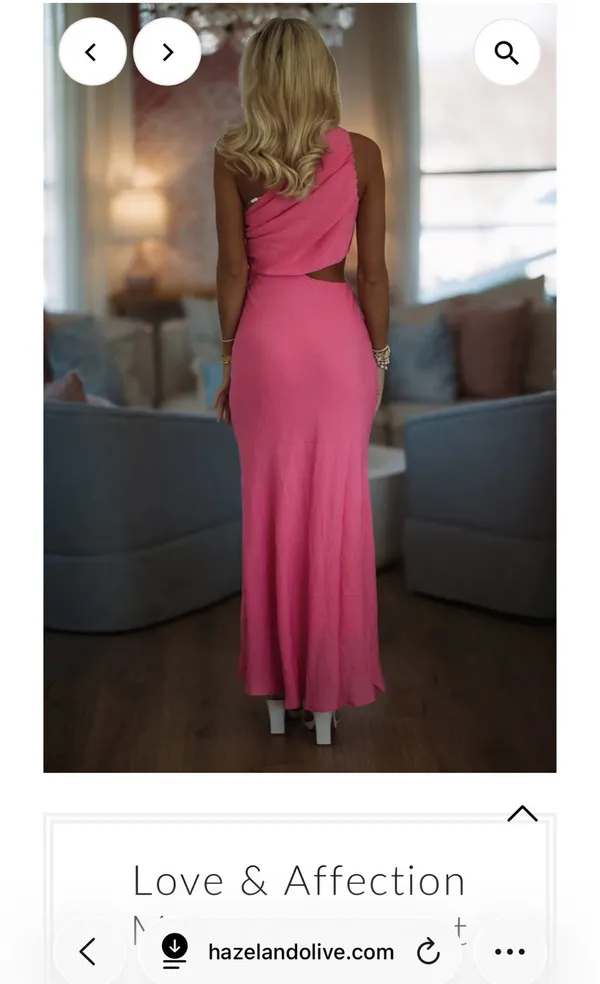 Hazel and Olive Pink Maxi Dress - Image 2