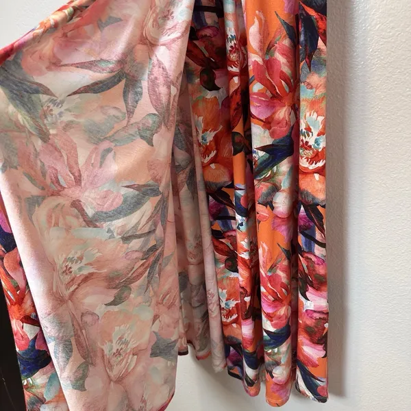 Soft‎ Surroundings Size-S Le Jardin Faux Wrap Maxi Dress Crimson Floral Print - Image 12