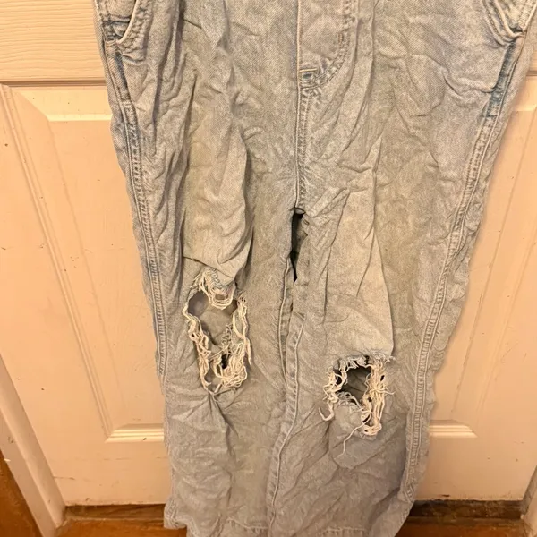 We‎ The Free Destroyed Denim Overalls - Image 3