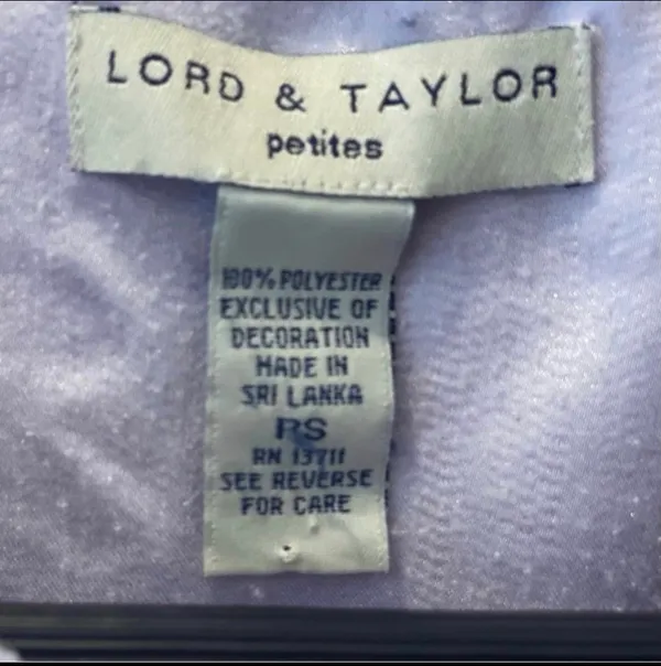 Vintage Lord & Taylor Purple Fleece Zip Robe Housecoat S Floral Embroidered - Image 4