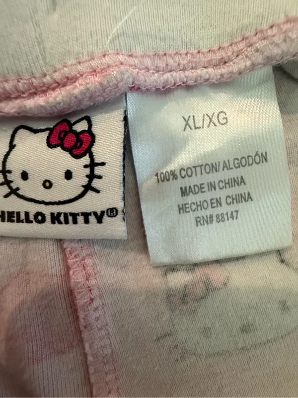 Hello Kitty Pink and Red Bow Cotton Shorts - Image 4