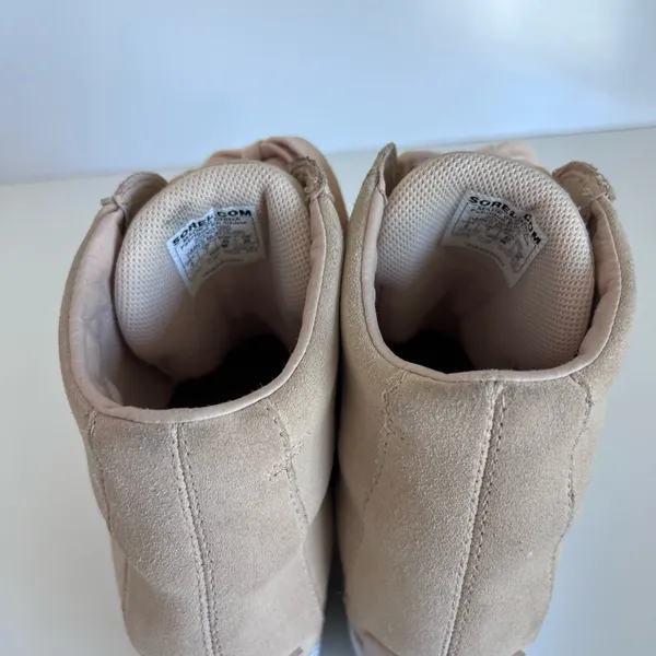 Sorel Women's‎ Out N About Wedge Sneaker Bootie Nova Sand, Sea Salt - Image 9