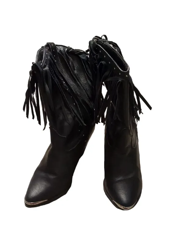 Dingo Western Fringe Cowboy Boots Size 8.5 - Image 2