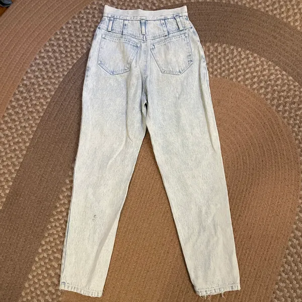 Vintage EXTRA straight leg jeans Gray Size 25 - Image 3
