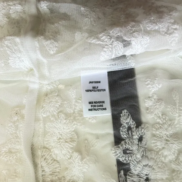 Ark & Co. White Floral Lace Duster Kimono Maxi Swim Cover-Up / Robe - Size S ✨ - Image 15