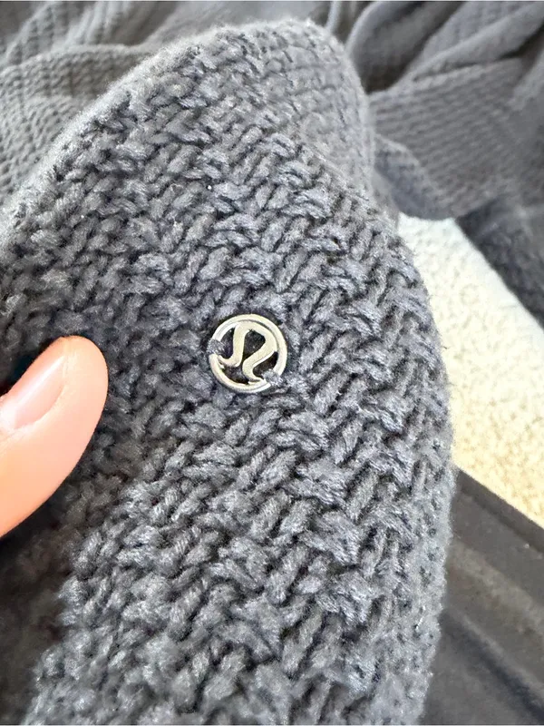 Lululemon Women’s Post Practice Cardigan Knit Sweater Longsleeve in Black XL - Image 9