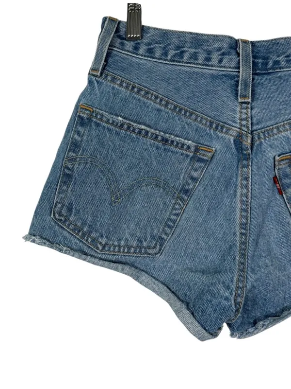 Levi's 501 High Waist Distressed Cut Off Jean Shorts Size 24 - Image 6