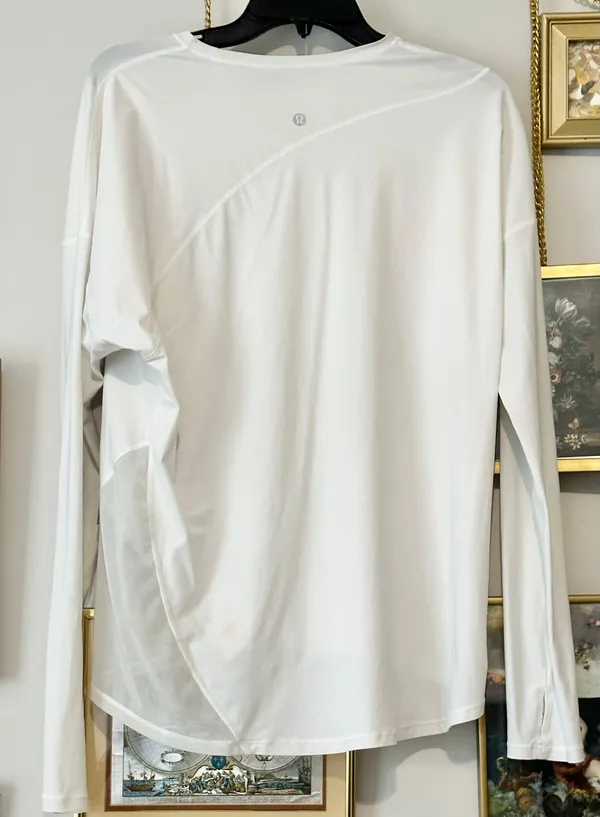Lululemon White Long Sleeve Top - Image 2