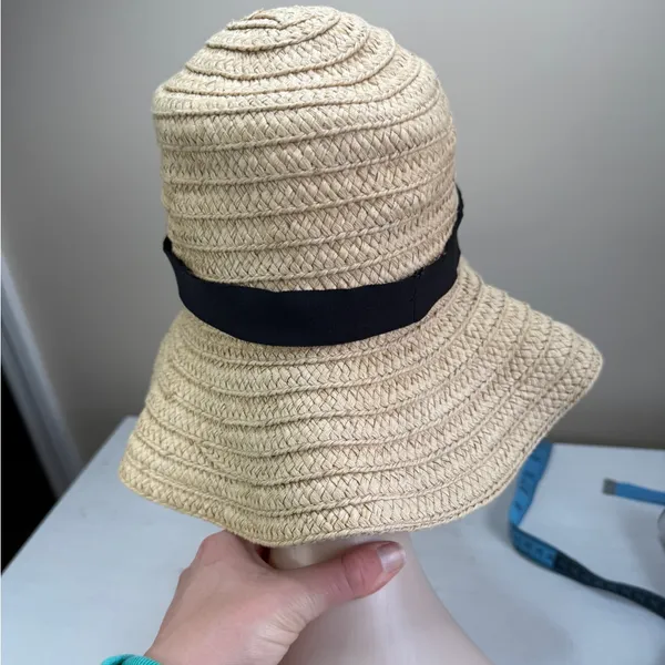 Madewell Packable Braided Straw Hat Summer Beach Travel Vacation Sz M/L - Image 12