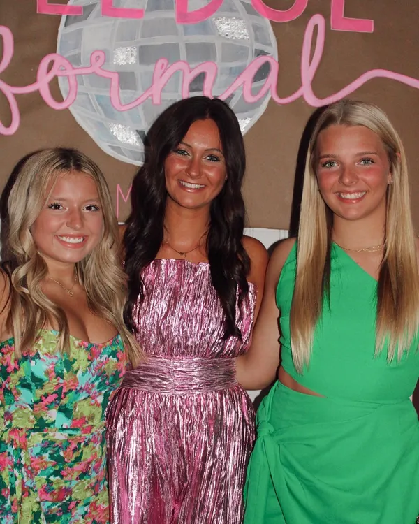 Pause Boutique Sparkly Pink Romper Dress - Image 5