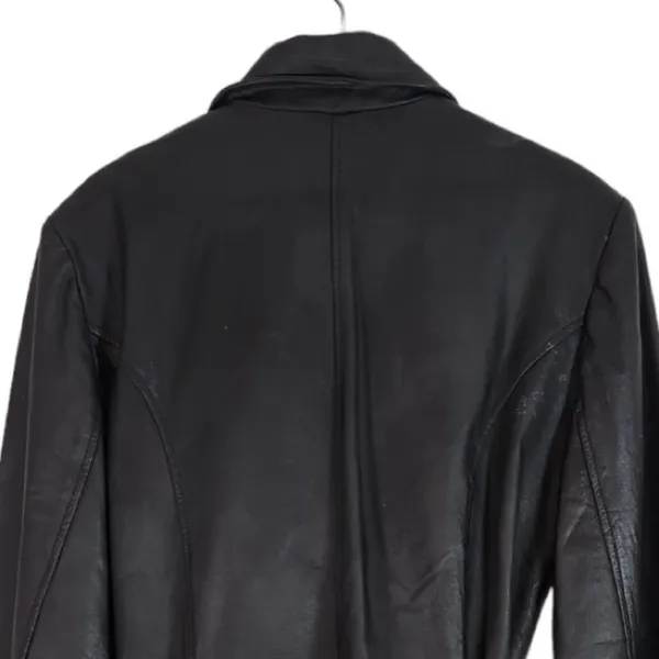Vintage Monte Carlo Y2k 90s Leather Jacket in Black Size Large - Image 6