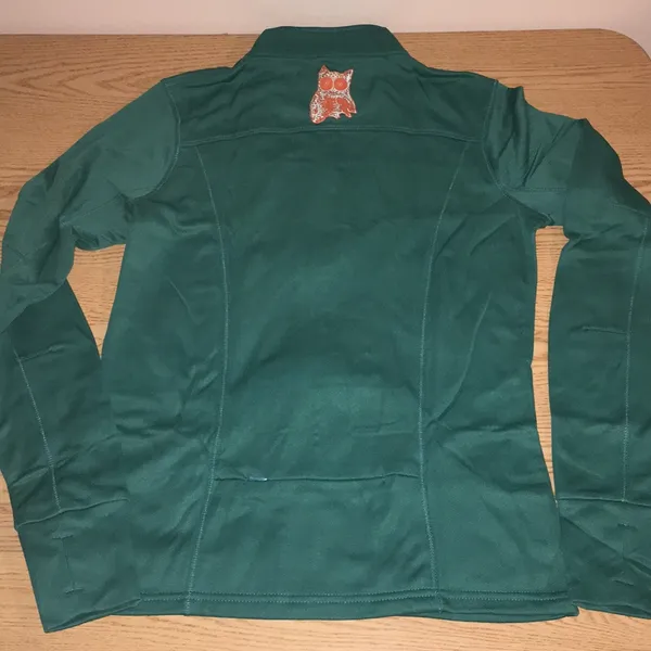 New Womens Hooters Track Jacket from NYC Thumb Size XLarge with Stain - Image 10