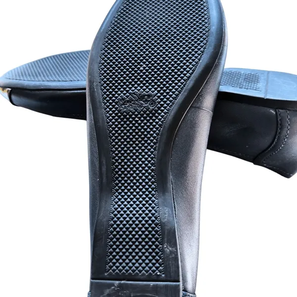 Coach Flats‎ Women's Black Mirror Metallic Chelsea Cap Toe Classic Sophisticated - Image 11