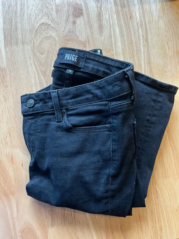 PAIGE Women's Black Manhattan Boot Cut Jeans - Image 3