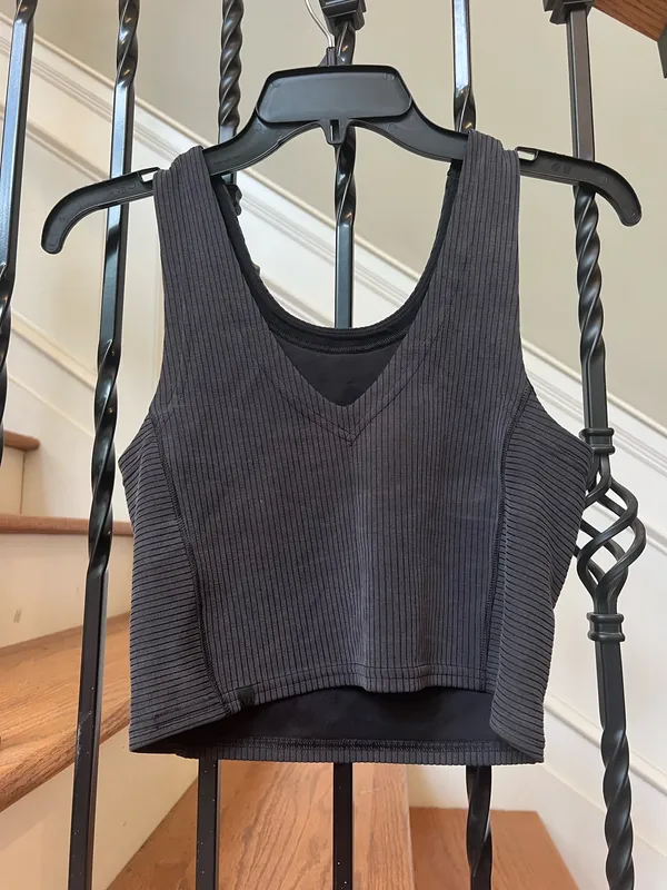 Lululemon Ribbed Softsteme Cropped Tank Top - Image 2