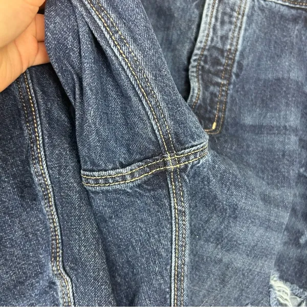 Old Navy Plus Size Denim High Rise Slouchy Straight Distressed Jeans Size 20 - Image 8