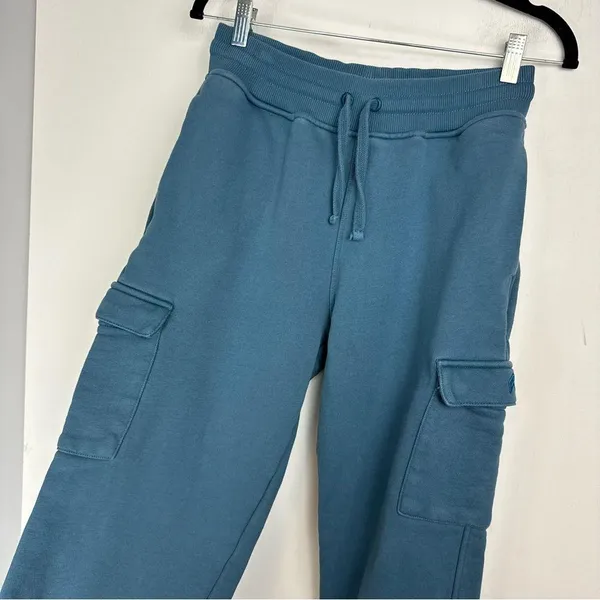 Oner Active All Day Cargo Joggers Sz Medium Teal Blue Pocket Sweatpants - Image 8