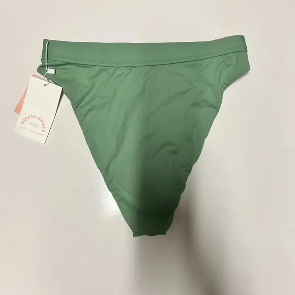 Dippin Daisy's Countess Bikini Top & Ultra Bottoms in Green - Image 4