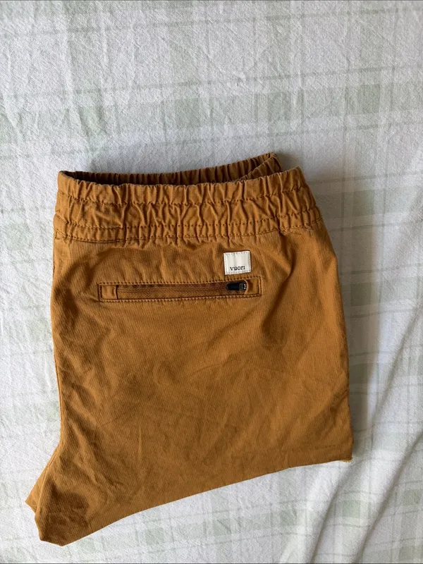 Vuori Women’s Elastic Waist Drawstring Shorts - Mustard - Image 4