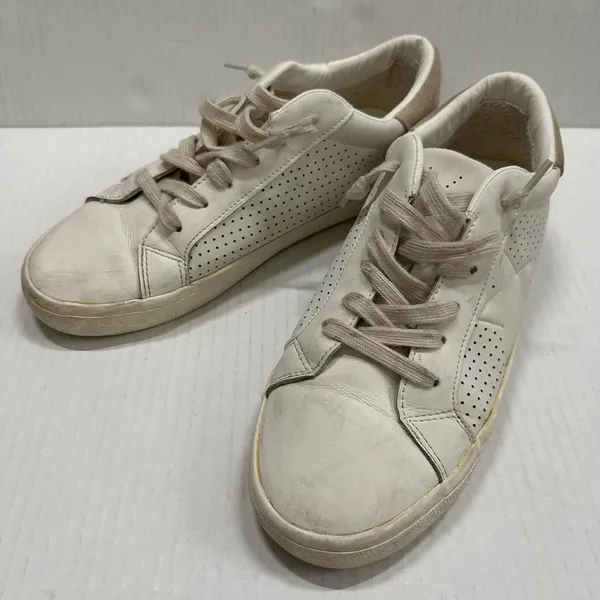 Vintage Havana Navy Shoes Womens 8 White‎ Camel Leather Star Low Top Sneakers - Image 7