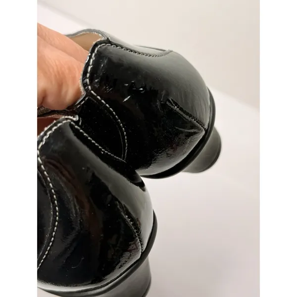 SAS Sonyo TriPad Comfort Black Patent Leather Pump‎ Sz11M Retro Grannycore Dance - Image 11
