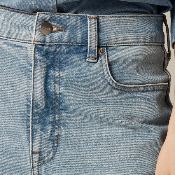 NWT!! J. CREW '96 Slim Wide Jeans Synniva Wash Denim High Rise Waist Size 33 - Image 5
