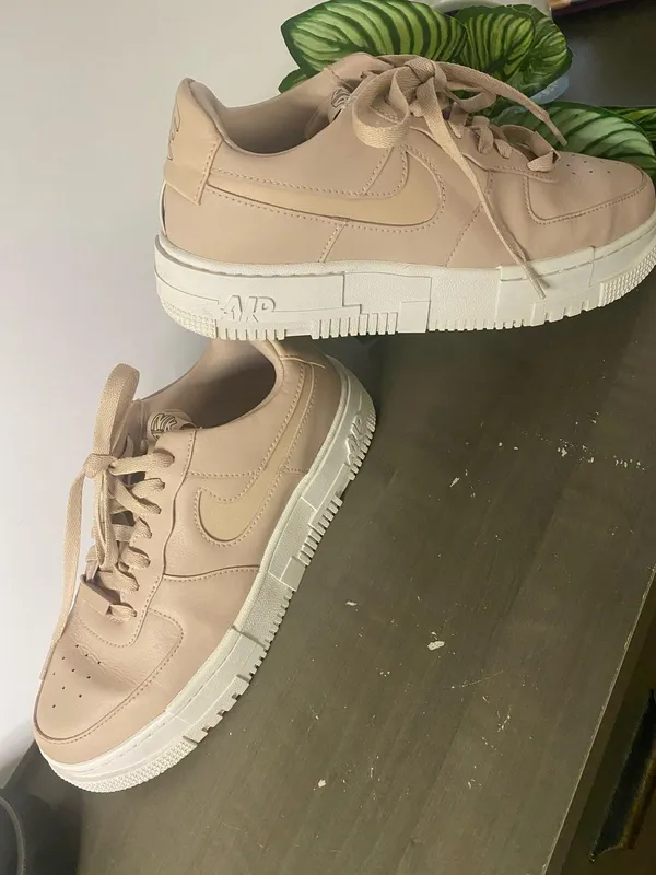 Nike Air Force 1 Pixel Particle Beige W Womens Size 9.5 - Image 6