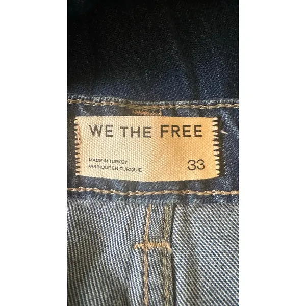 Free People Carina Ultra Soft Low Rise 90s Baggy Boyfriend Jeans Blue 33 Long - Image 7