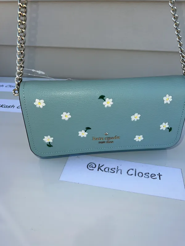 Kate Spade Darcy Embroidered Chain Crossbody & Convertible Wallet - Image 11