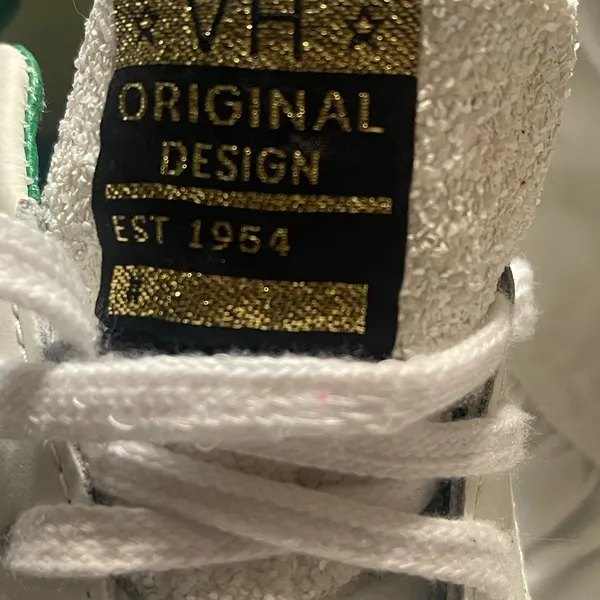 Vintage Havana Green and White Sneakers - Image 6