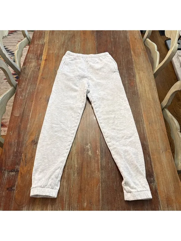 JOAH BROWN Pearl Grey French Terry Lounge Set Cropped Hoodie Joggers - Image 13