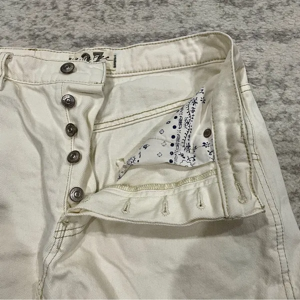 Free People Brea Cut Off Denim Skirt - Image 9