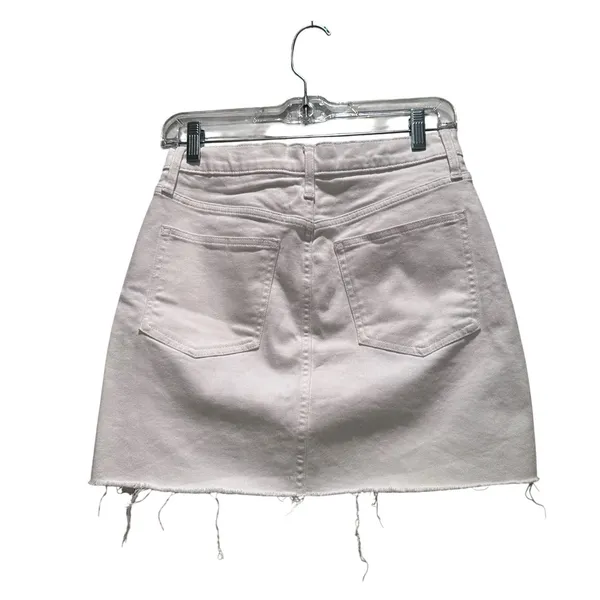Gap 5‎ Pocket Mini Denim Skirt Optic White Size 25 Casual Summer Vacation Girly - Image 2