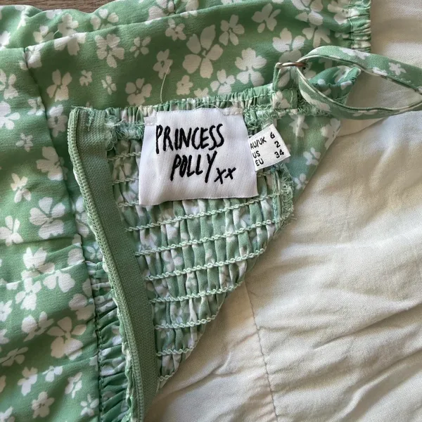 Princess Polly Green floral mini dress with adjustable straps - Image 6