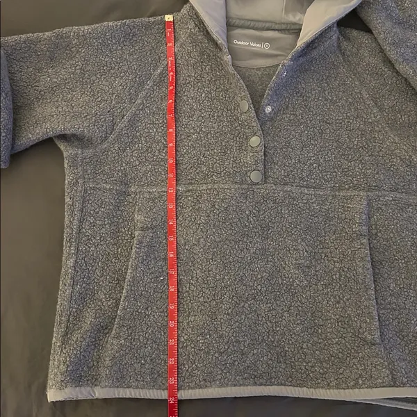 Outdoor Voices MegaFleece Snap Up Hoodie Sz S - Image 13
