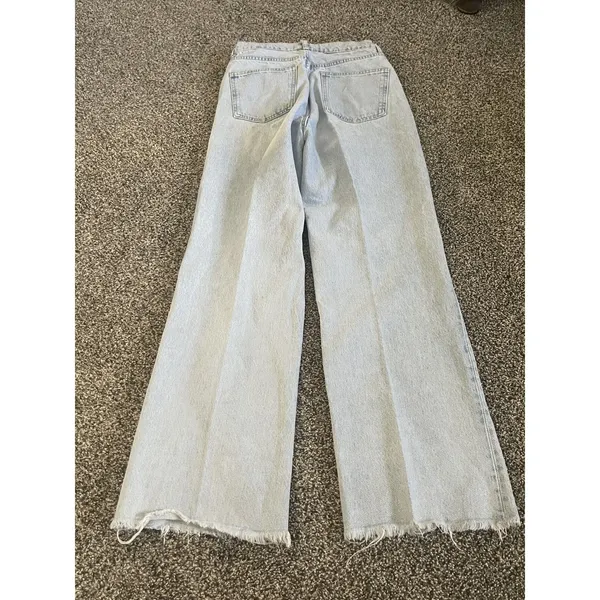 Zara lightwash wide leg jeans 10 - Image 9