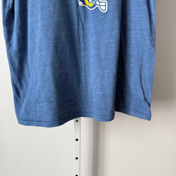 NFL Team Apparel‎ 2X Blue Los Angeles Rams T-Shirt Fan Gear Sporty Athleisure - Image 3