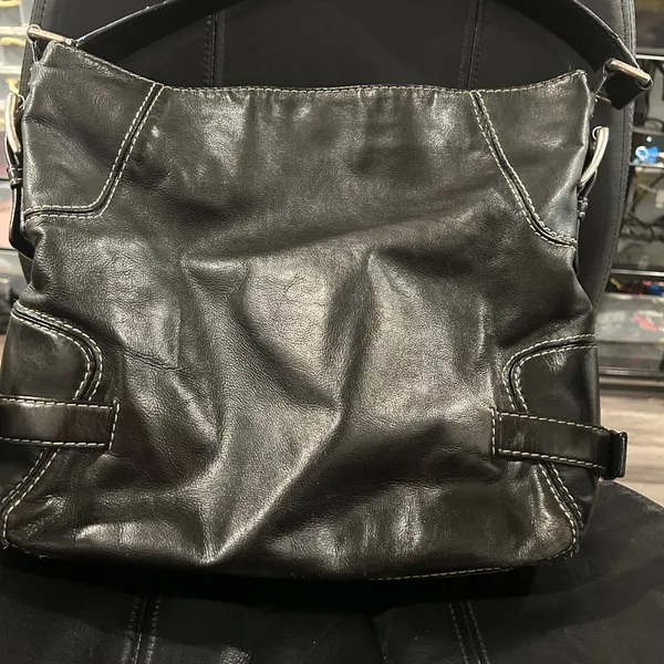 Michael Kors Black  Leather Shoulder Bag - Image 8