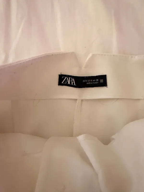 Zara White Slim Slacks - Image 2