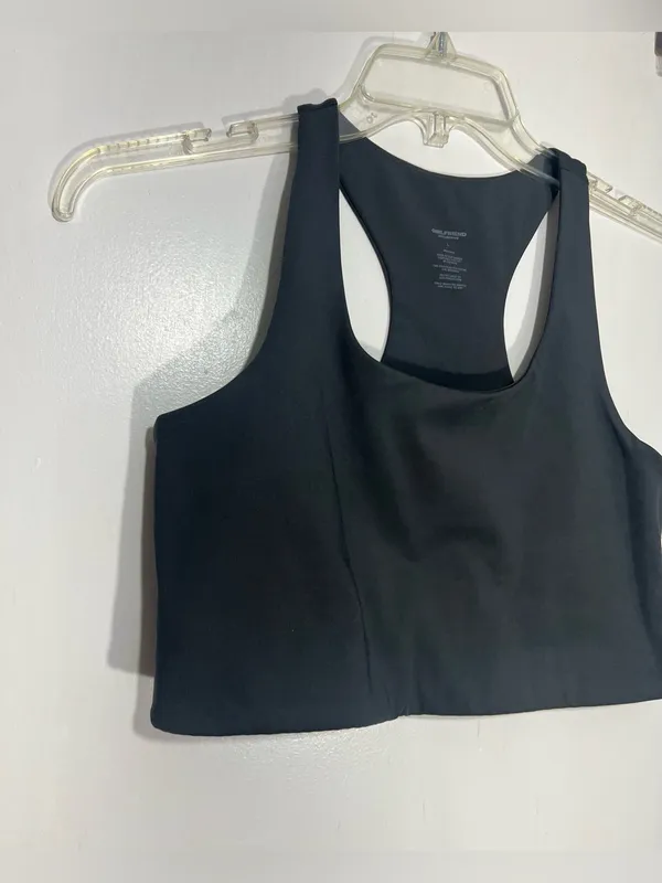 Girlfriend collective grey Skyline Paloma Racerback Bra size L - Image 4