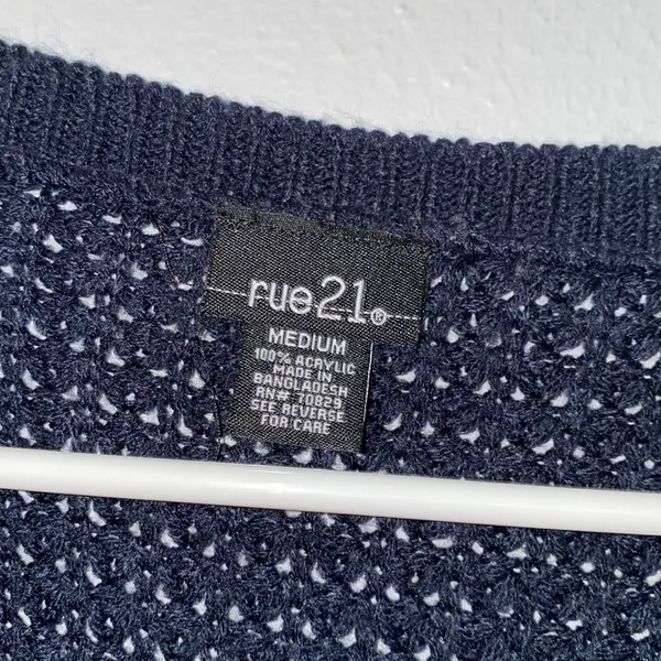 rue21 striped colorblock cropped sweater - Image 4