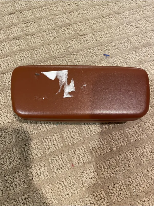 Longchamp Cognac Brown Leather Sunglass Case - Image 3
